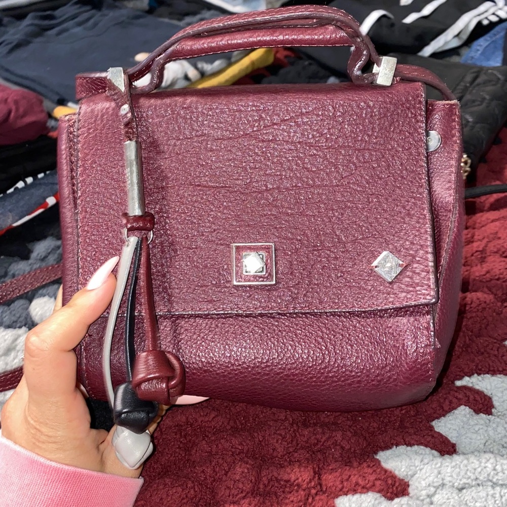 Leather cross body bag